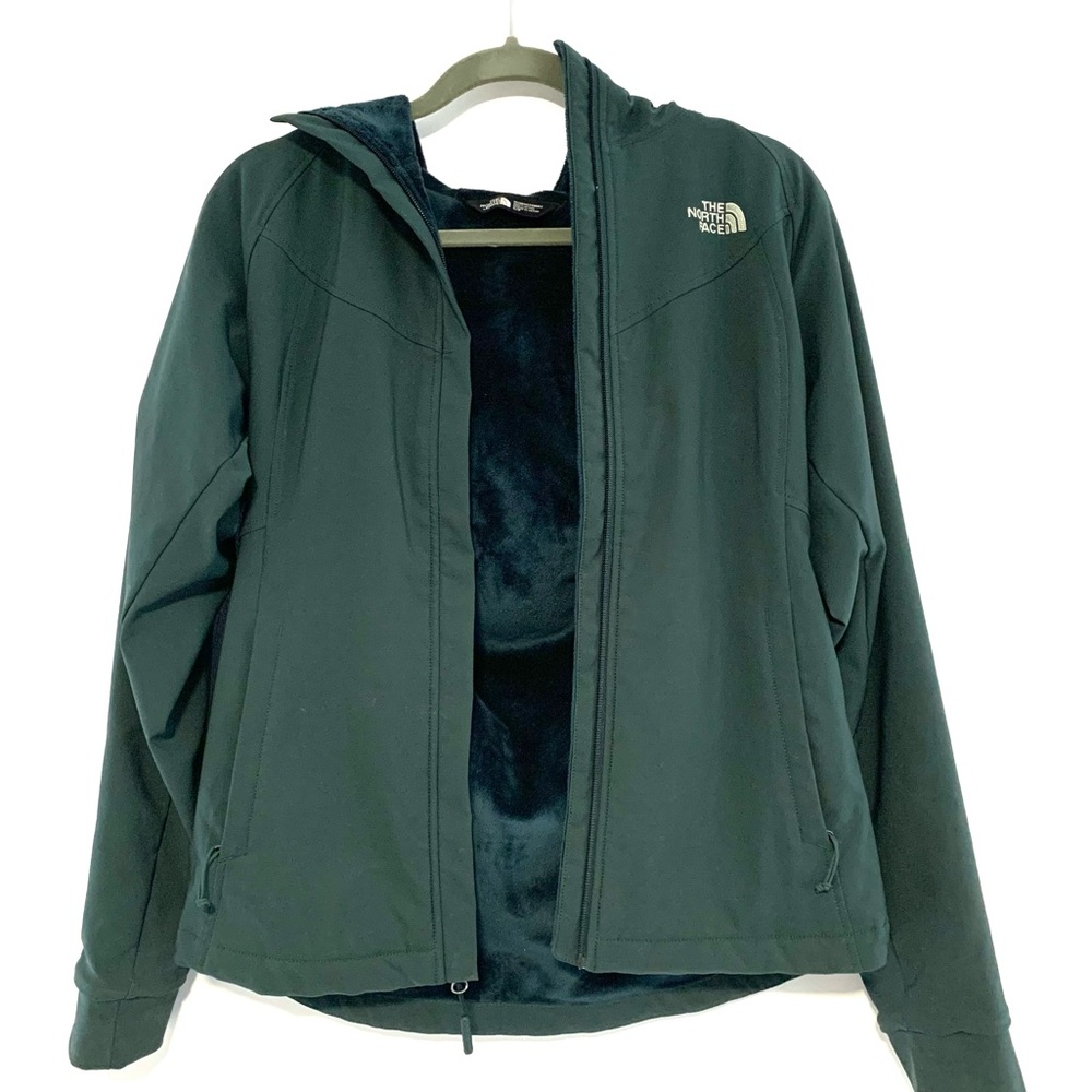The North face Forrest green fleece women’s jacket